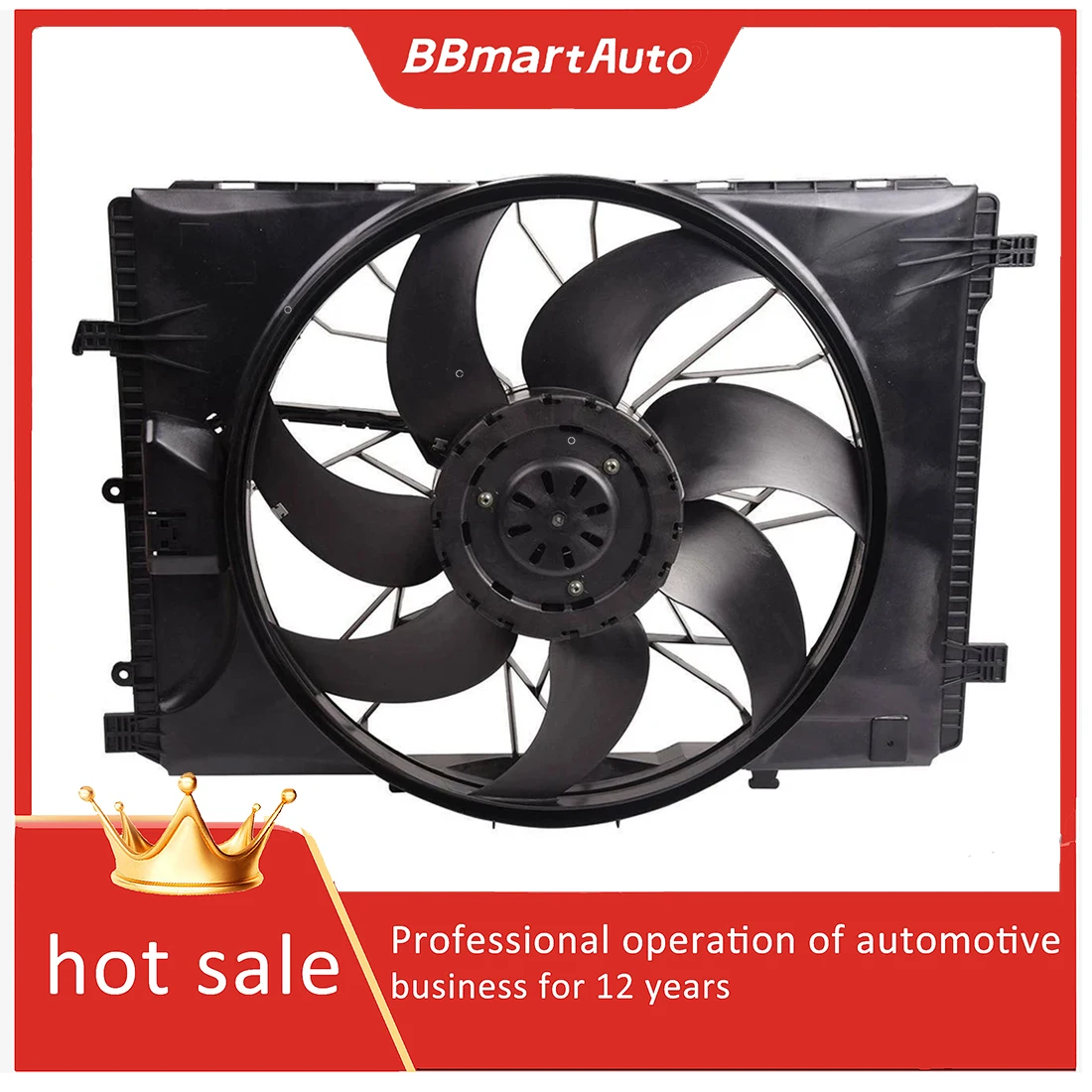 

2215000993 2215000493 2215001193 2219066500 Radiator Cooling Fan Assembly For Mercedes-Benz S-Class S280 S350 S320 CL500 W221