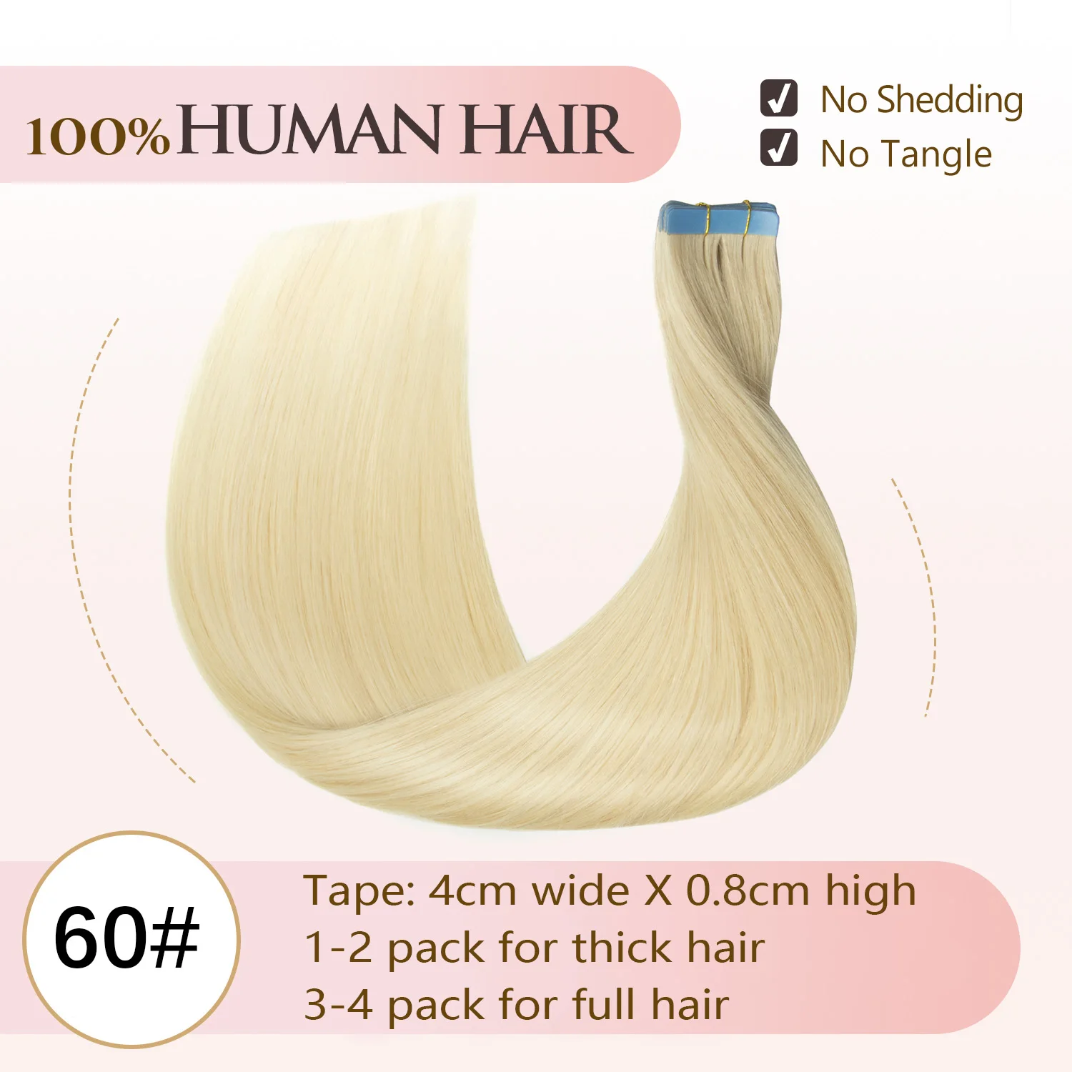 Menselijk haar Tape In Hair Extensions Machine Gemaakt Remy Extensions Volledig hoofd 20 inch 50G Dikke uiteinden Tape op haar