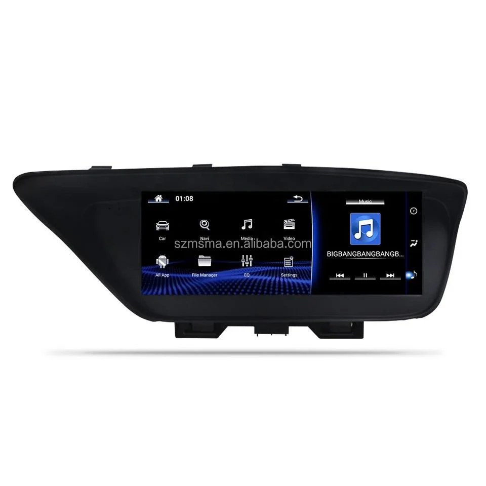 10.25 Inch 8 Core Android Multimedia Blue Screen Carplay Car Dvd Player Radio For Lexus Es 200 250 300 350 2013-2015