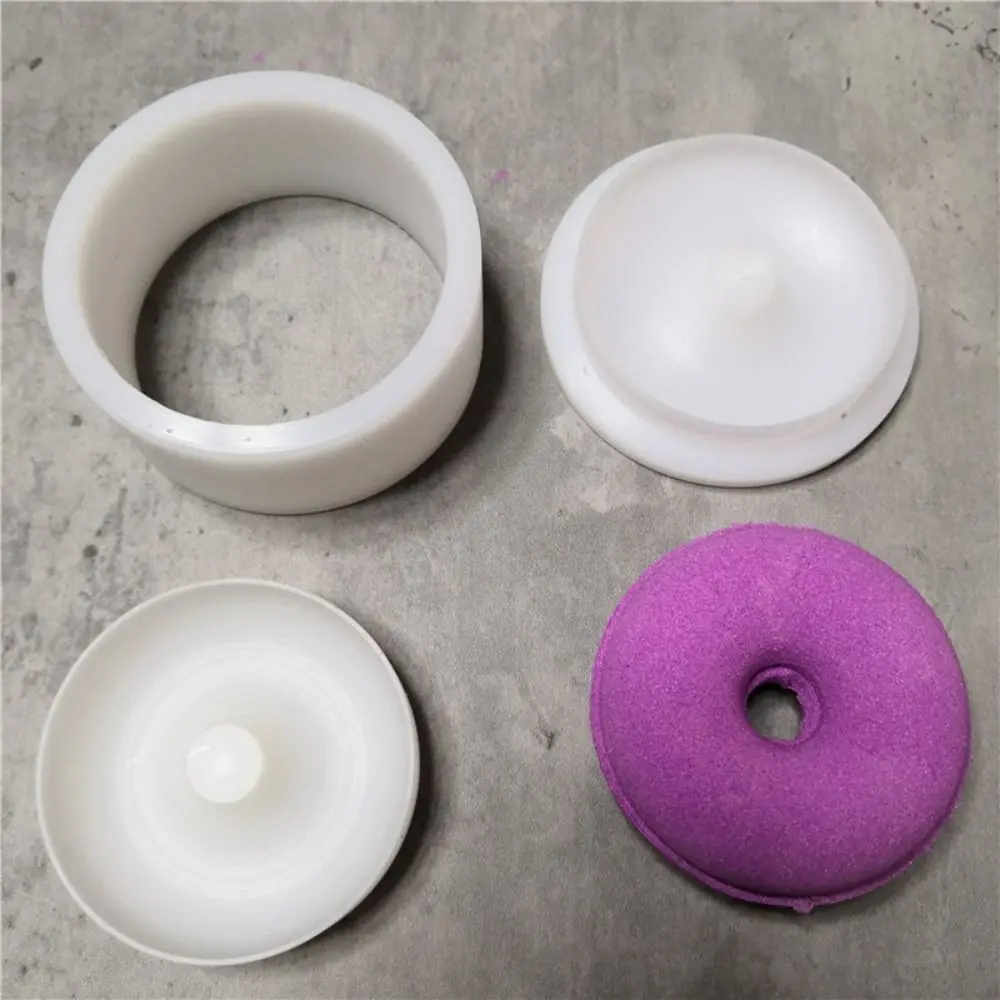 Doughnut-Shaped Plastic Shampoo Press Bar Mold 3D Solid Soap Round Mould Round Ball Shaped Handmade Soap Mould Soap Making