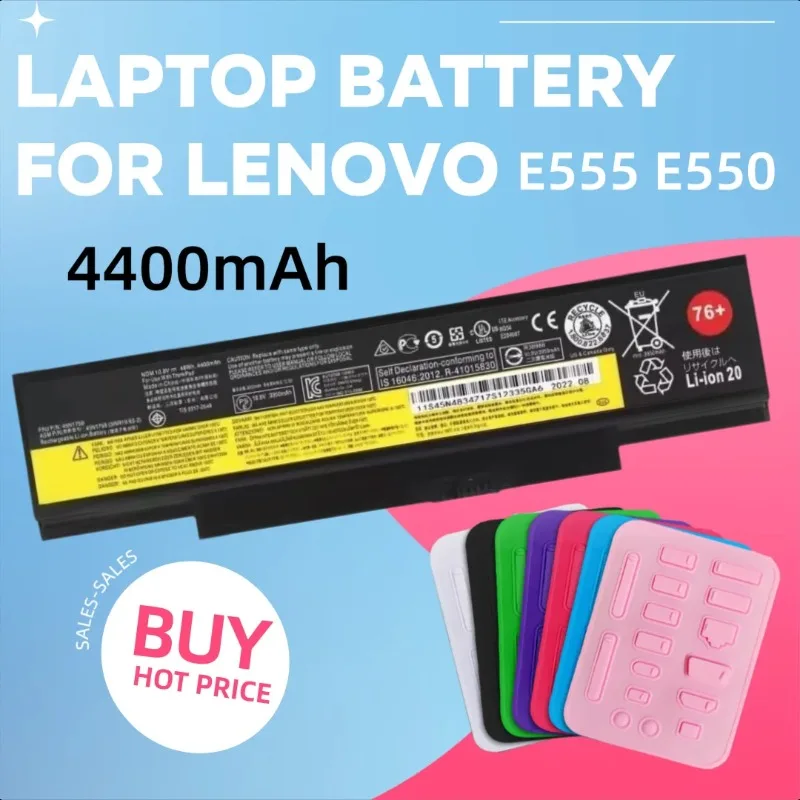 

4400mAh for Lenovo ThinkPad E555 E550 E550C E565 E560 Laptop Battery