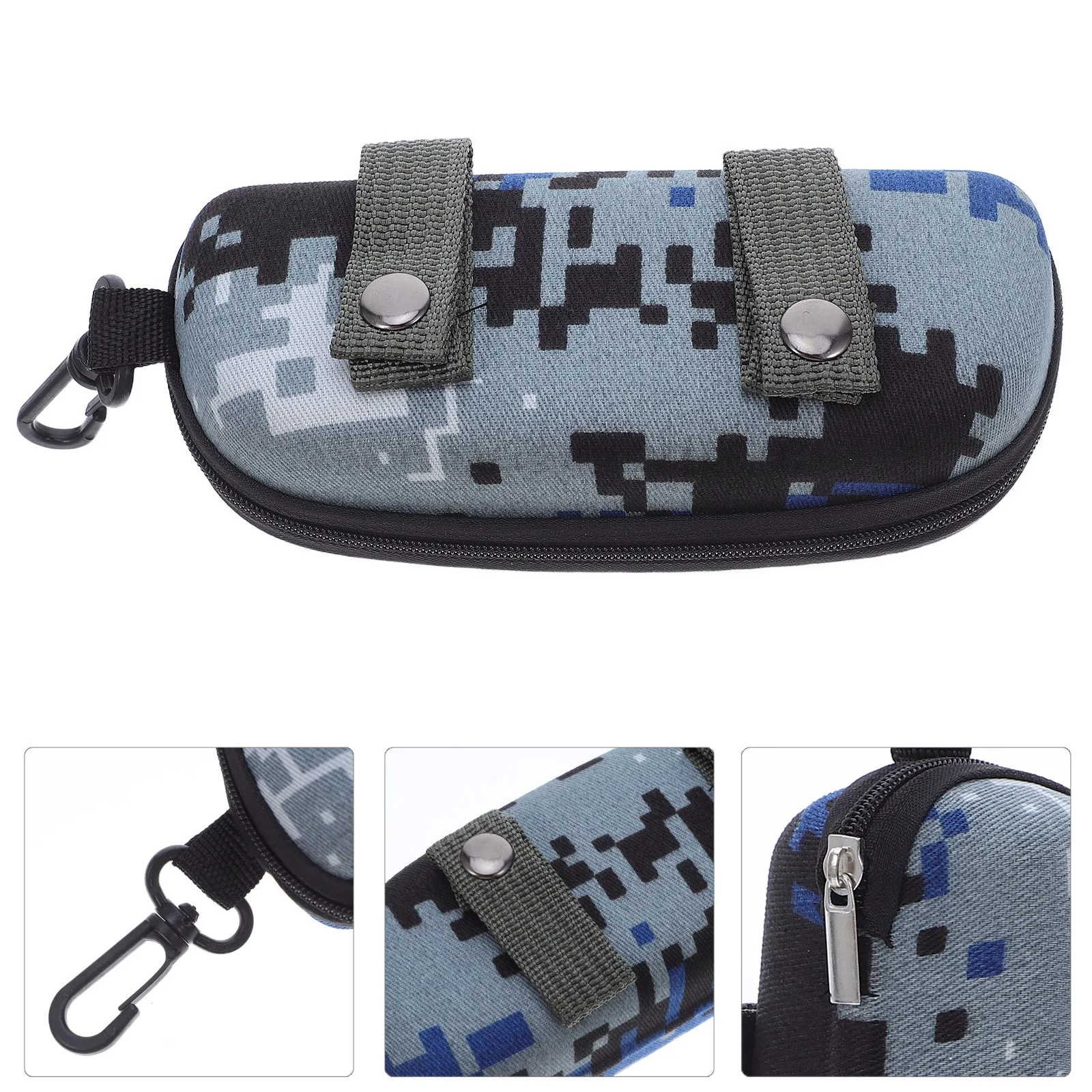 

Camouflage Glasses Storage Box Sunglasses Eyeglasses Holder Protector Durable Travel Glasses Protector Daily Use