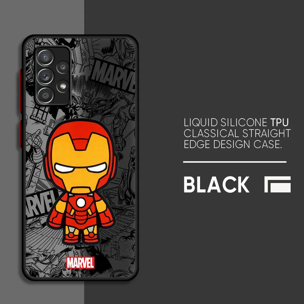 Cartoon Marvel Groot Spiderman Phone Case for Samsung Galaxy A32 A52 A33 A22 A24 A54 A13 A34 A12 A73 A23 A72 A14 A53 Cover