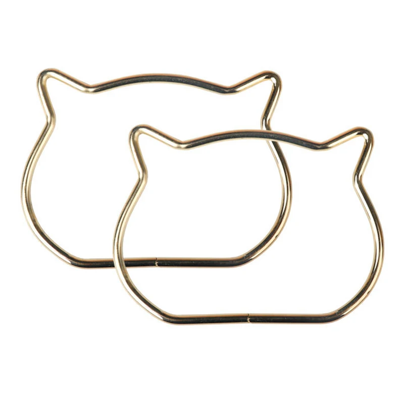 Cat Ear Bag Handles Metal DIY Handbags Bags Purse Handmade Bag Accessories Round D-ring Hanging Buckle Hardware