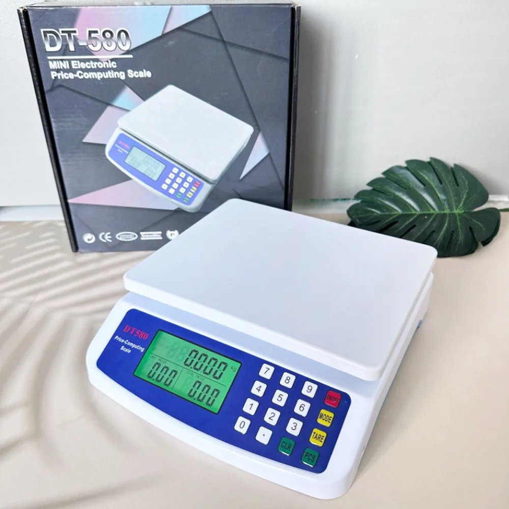 30kg/1g Precision Electronic Digital Kitchen Scale LCD Display Counting Weight Balance For Commercial Shop Fruit Food Weighting