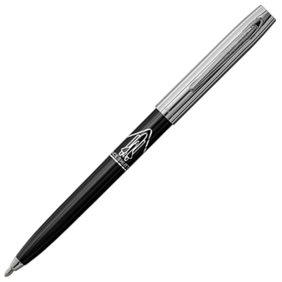 

Space Pen Chrome Space Shuttle Imprint Cap-O-Matic Pen, Pressurized Ballpoint Pen, Writes Upside Down and in Extreme Temperatur