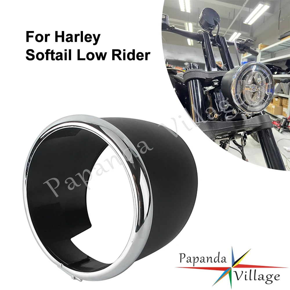 

Для Harley Softail Low Rider S 117 114 20-24 крышка фары мотоцикла FXLRS накладка на фару кожух 5 3/4 дюйма корпус фары