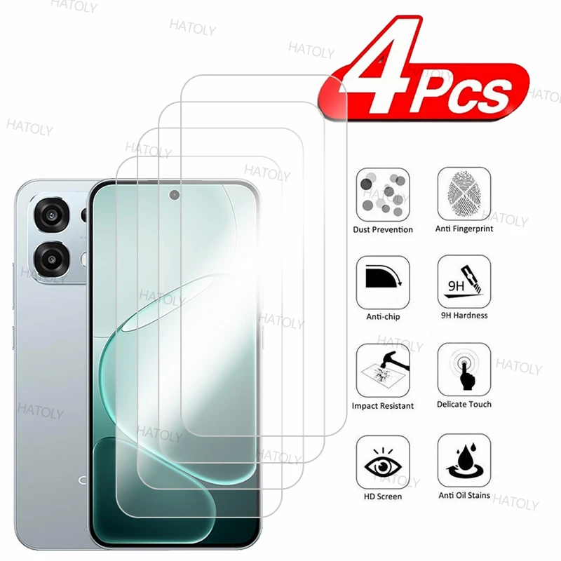 2/4 قطعة واقي للشاشة لـ oppo A6 Pro 4G Global الزجاج المقسى oppo A6 Pro 4G غراء كامل مضاد للخدش الزجاج لـ oppo A6 Pro 4G