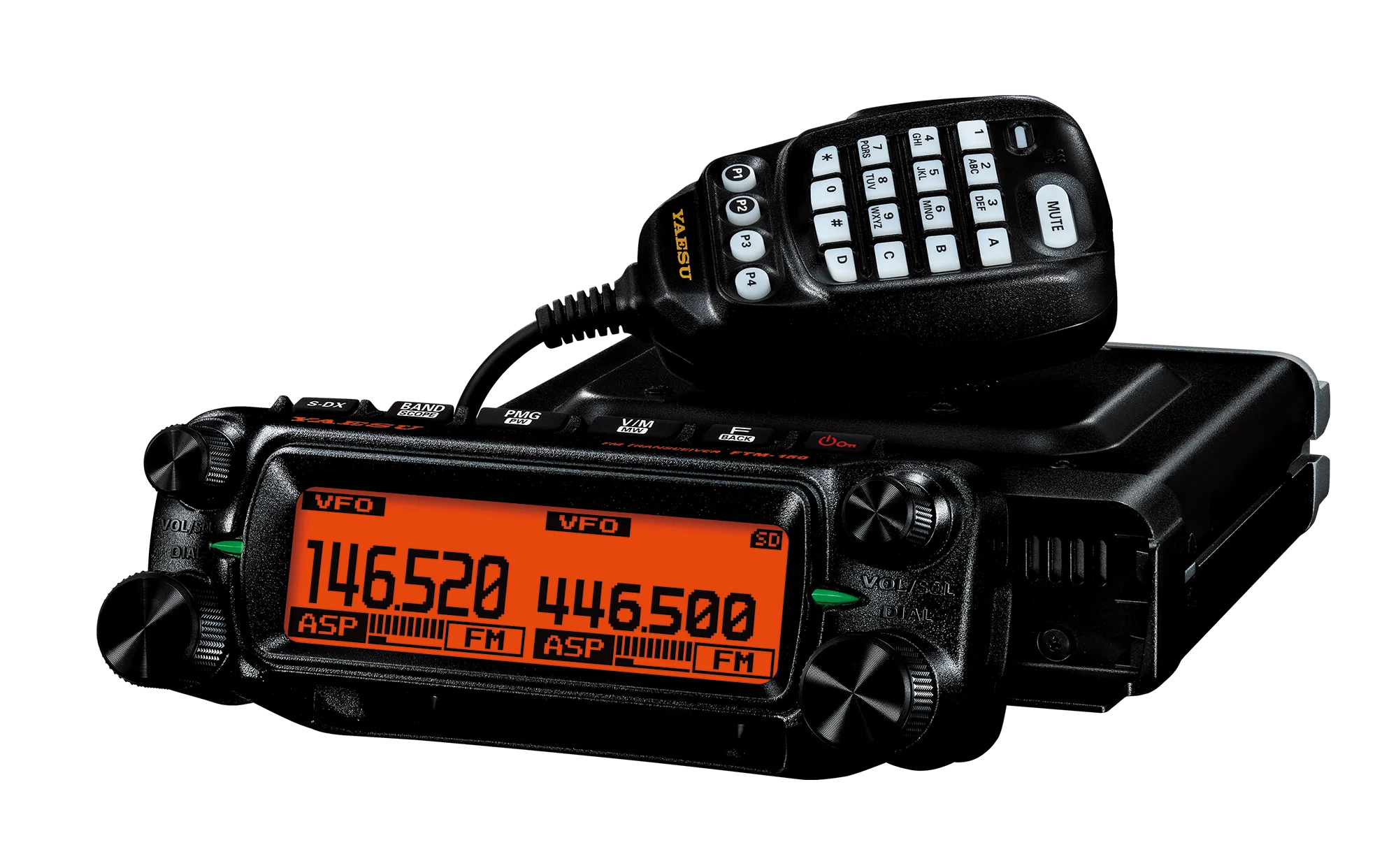 Yaesu FTM-150 55/50W 144/430MHz FM Dual Band Mobiele Nieuwe Evolving Super-DX en Audio Digitale Signaalprocessor Walkie Talkie