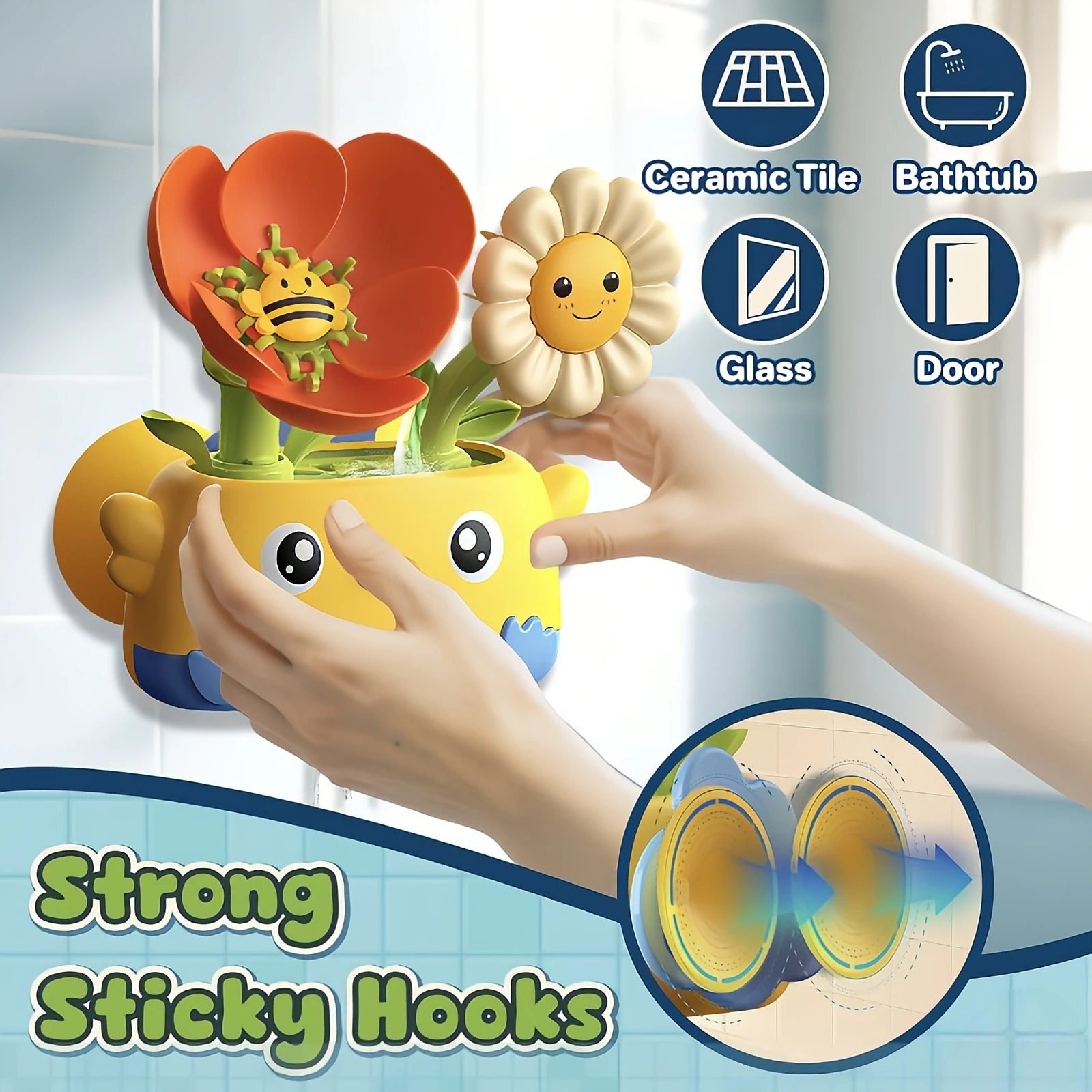 Babybadje Speelgoed Zon Bloem Waterbloesem Douche Speelgoed voor Kinderen Badkamer Spuiten Water Bloem Baden Water spelen speelgoed Geschenken