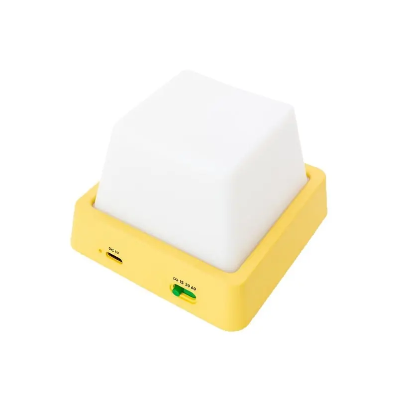AC57-Simple Design Lights Night Lamp Press Switch Timing Led Table Desk Lamp High Quality Night Light Keyboard Shape