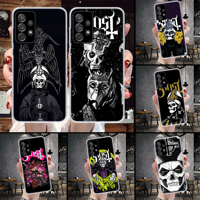 Ghost Papa Emeritus Phone Case For Samsung Galaxy A71 A51 A41 A31 A21S A11 A70 A50 A40 A30 A20E A10S A20S A6 A7 A8 A9 + Soft Cov