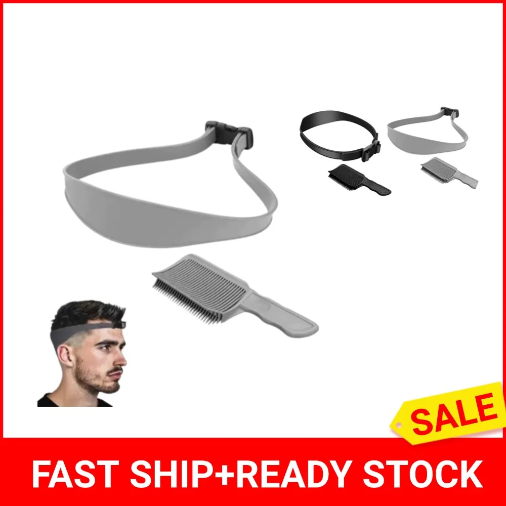 Juego de guía de corte de pelo ajustable, plantilla de afeitado para escote, sistema de corte de pelo DIY, herramienta de afeitado de línea de cabello de cuello recto
