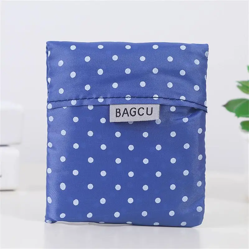 Shopping Bag Eco-friendly Folding Reusable Portable Shoulder Hand Bag Polyester Foldable Shop Bags For Travel Grocery Market