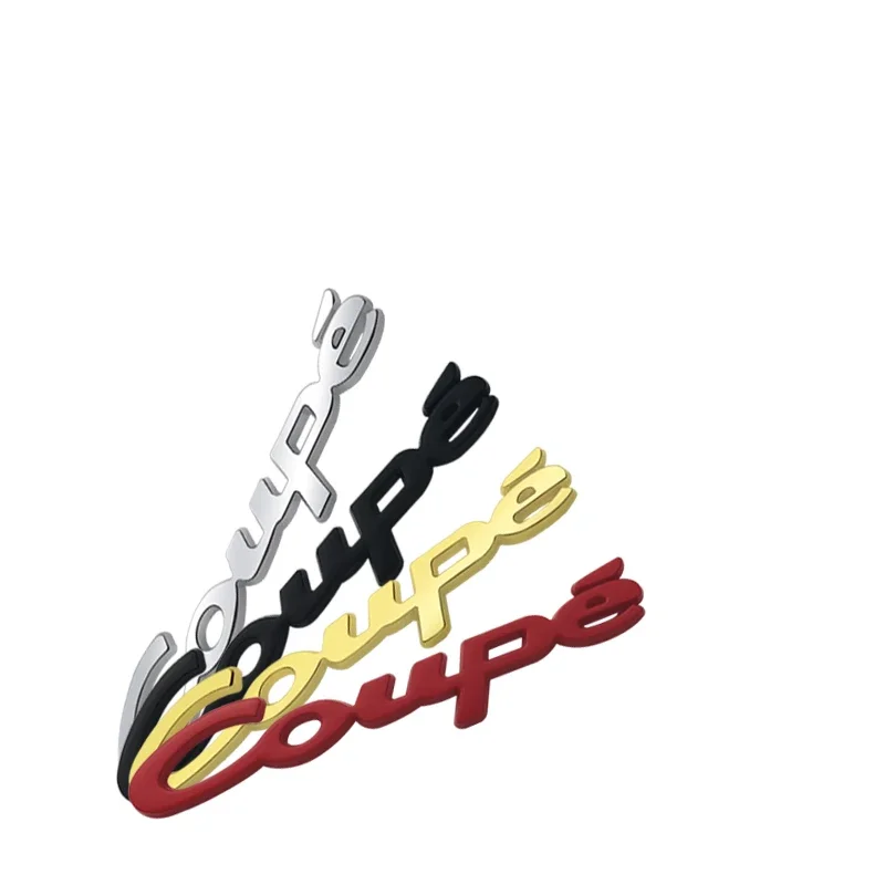 For BMW Mercedes Benz AMG VW Renault Peugeot Seat Skoda Auto Accessories Car Emblem Metal Coupe Badge Logo Body Decals Sticker
