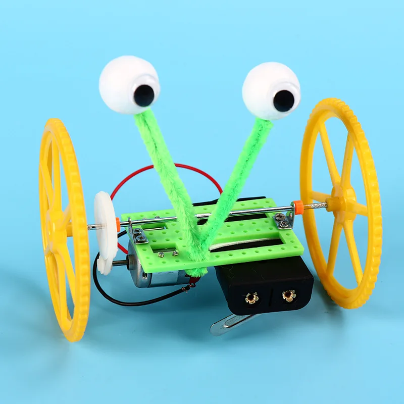 Kinderen Diy Auto Robot Elektrische Houten Wetenschap Experimenten Speelgoed Voor Kinderen School Wetenschap Onderwijs Experiment Educatief Speelgoed