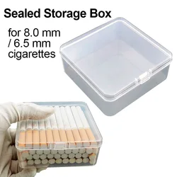 Sealed Cigarettes Storage Box Plastic Moisture-Proof Case for Tobacco Cigarette Large Capacity Siamese Clamshell Box for Men