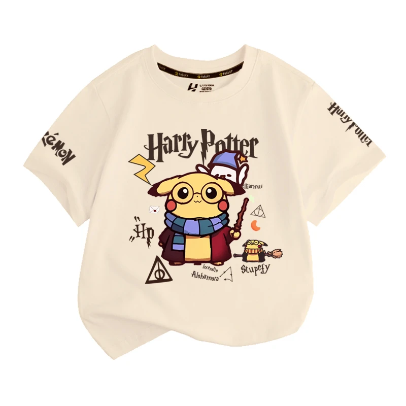 

MINISO Pikachu Pokémon Joint Harry Potter Short-sleeved T-shirt