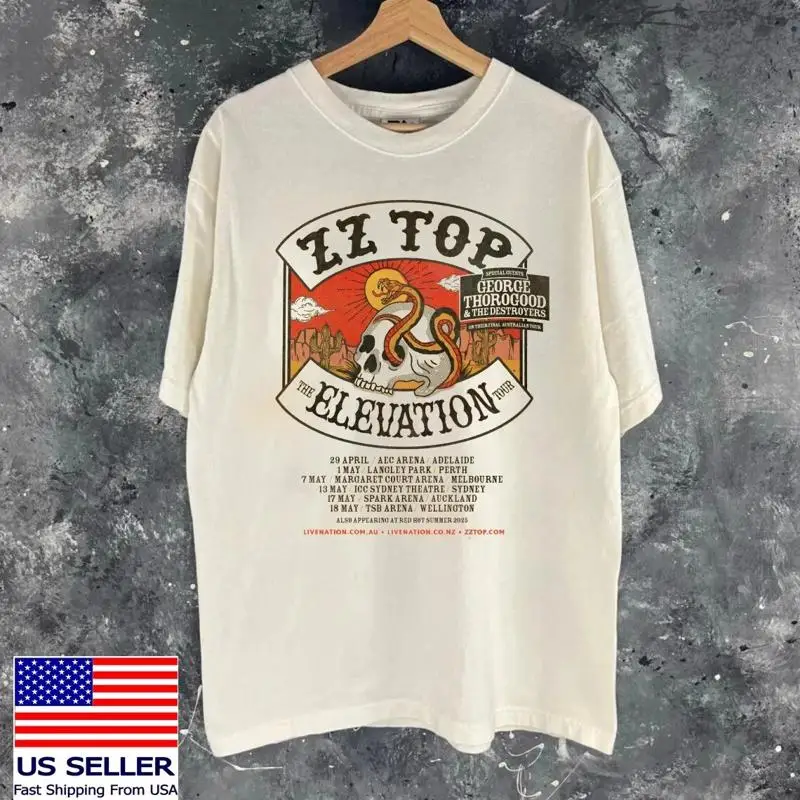 Zz Top The Elevation Tour Reprint T Shirt With George Thorogood S 4Xl Fan