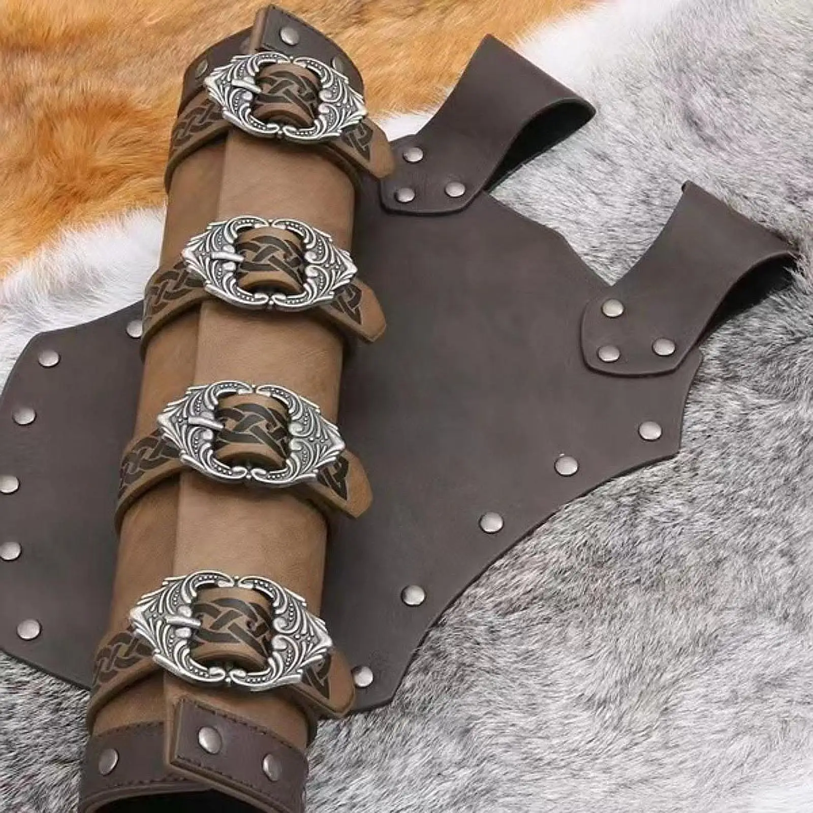 

Sword Sheath PU Leather Sword Belt Carrier Fixing Tool Handmade Sword Holder Sword Frog for Men Pirate Halloween Costume