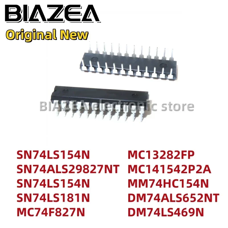 1piece SN74LS154N SN74ALS29827NT SN74LS154N SN74LS181N MC74F827N MC13282FP MC141542P2A MM74HC154N DM74ALS652NT DM74LS469N DIP24