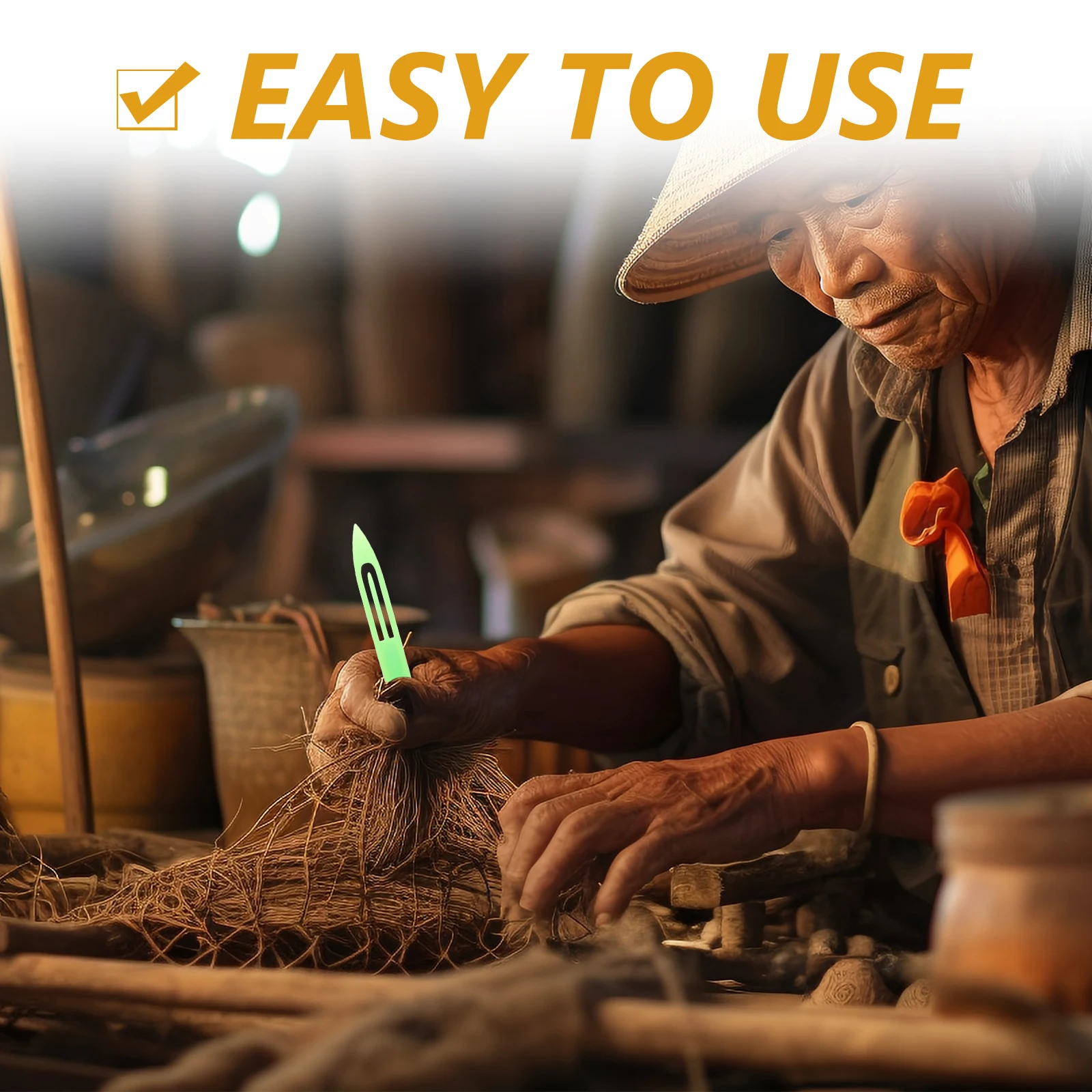 

10Pcs Net Weaving Shuttles Strong Plastic Fishing Net Repair Needles Easy to Use for Netting Needle Shuttles Mending Kit Tools