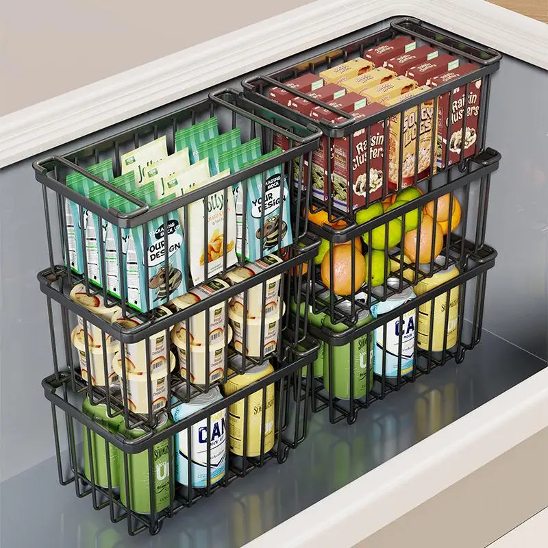 Hängekorbregal für den Tiefkühlschrank, Aufbewahrungsregal für den Kühlschrank, Lebensmittelnetzkorb, Eiscreme-Aufbewahrungsregal, Hängekorb – Detail 5