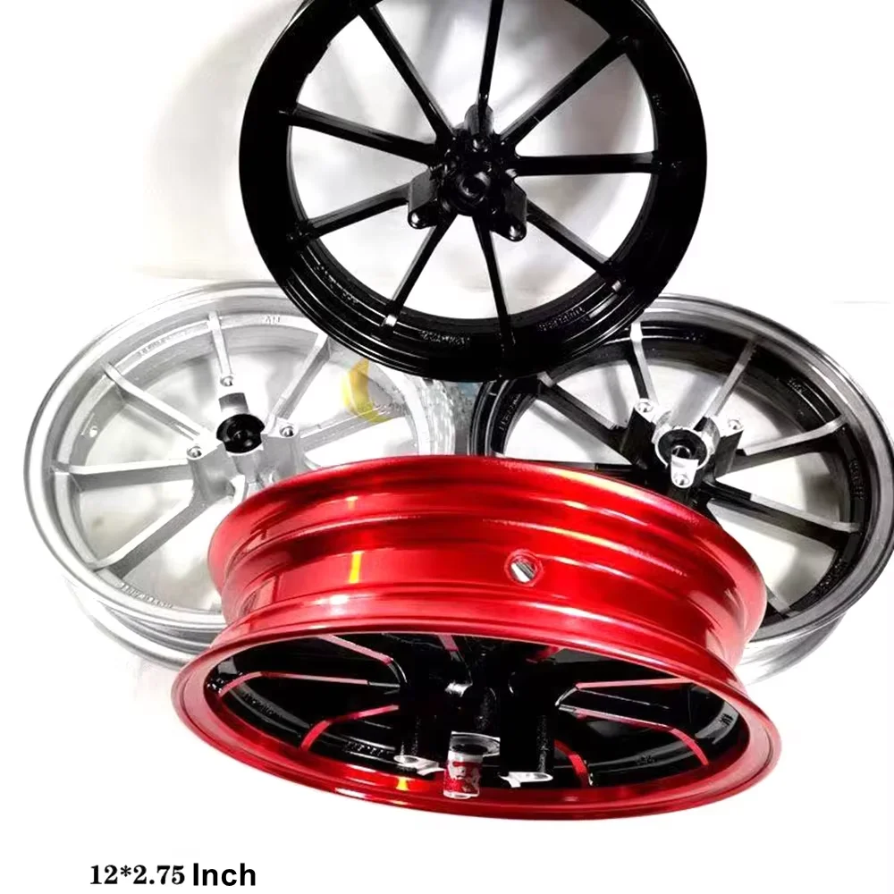 RPM 12*2.75In Aluminum Front Wheel Rims 3 Hole For Brake Disc For Yamaha BWS JOG-GY6 RSZ Little Monkey Niu N1S E-Scooter Modify