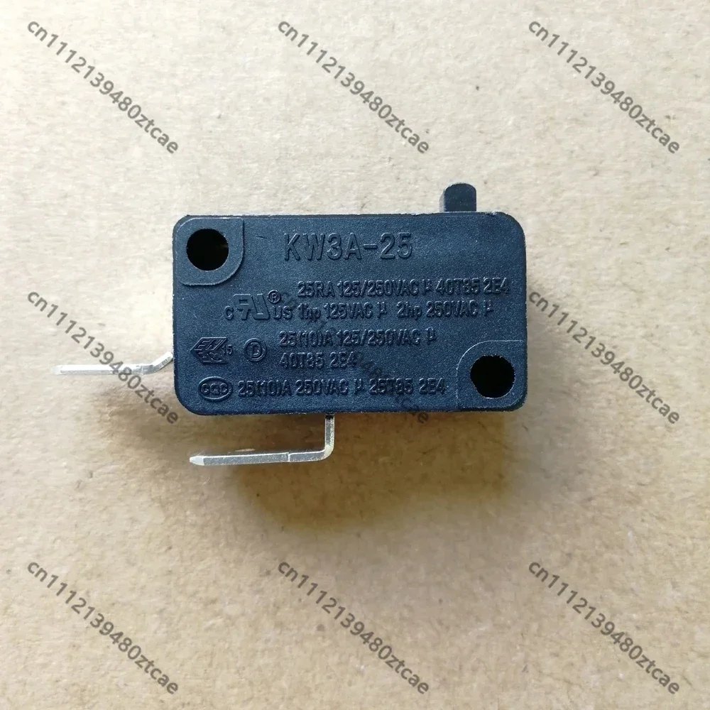 2Pcs KW3A-25 2Pin Normally Open Micro Switch 125V/250V 25A HighCurrentSensitiveReplacementAppliance and Mechanical Control Parts