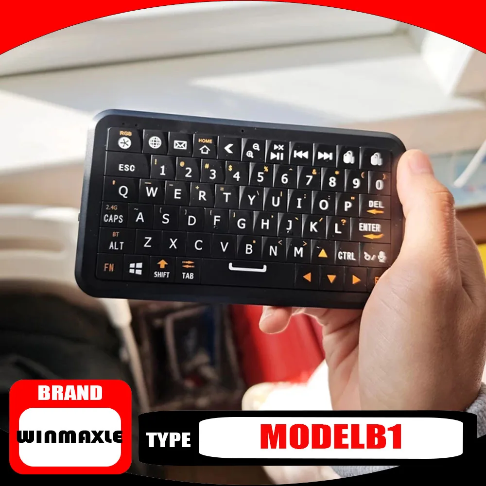 

Портативная мини-клавиатура Winmaxle ModelB1 Bluetooth 5.0 2.4G Smart Keyboard RGB, совместимая с несколькими системами, Type-C