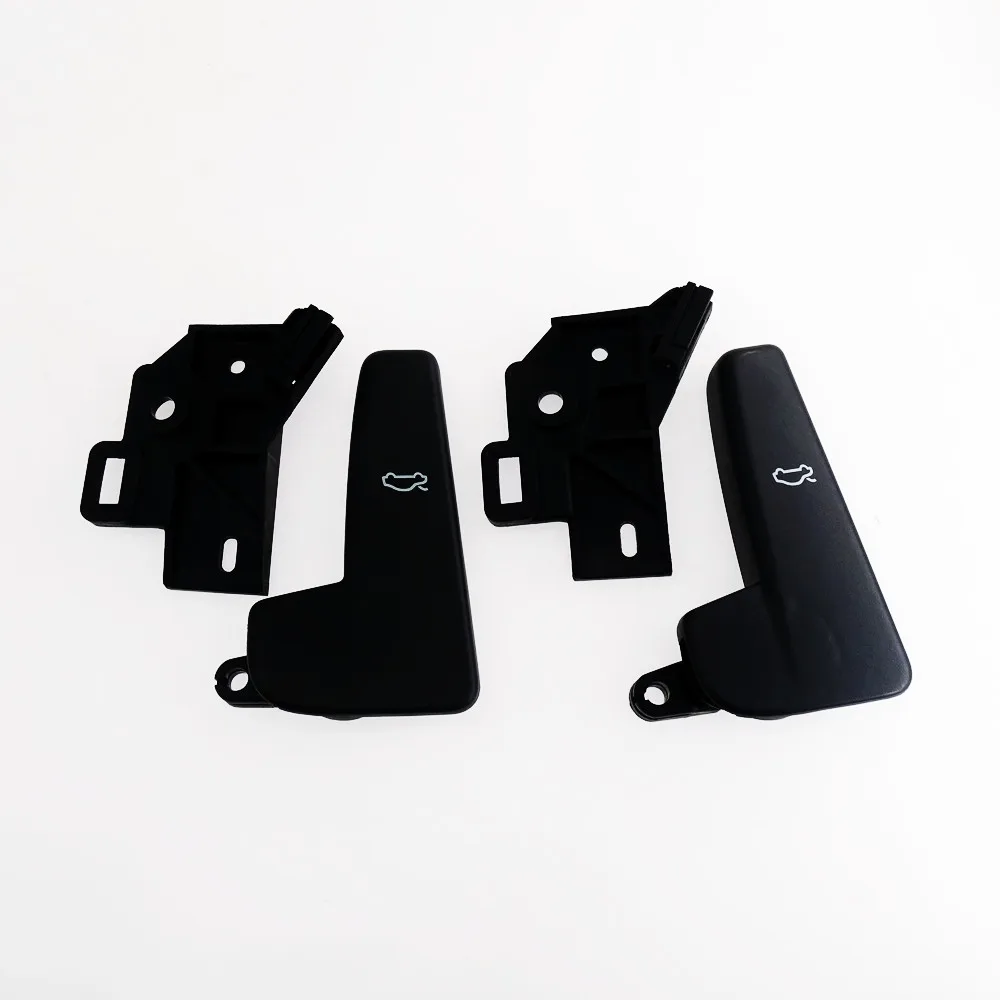 

2 Set Black LHD Engine Cover Hood Release Holder Handle for New Santana Maiteng High 7 Tanyue 6RD823633 6RD823533