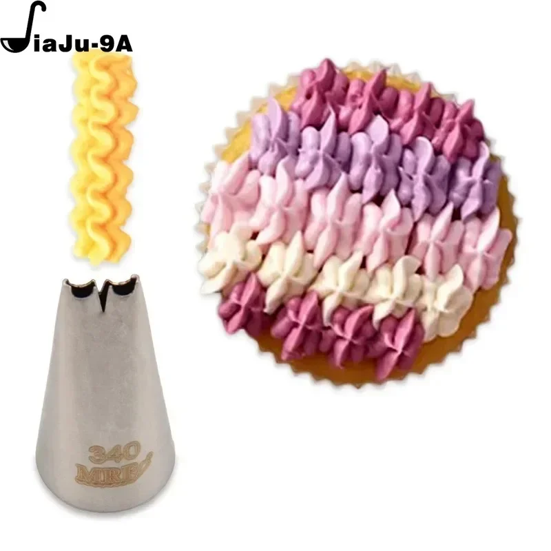 340# Useful Cake Decorating Tips Cake Cream Nozzles Stainless Steel Icing Piping Nozzles Pastry Tip Nozzle Cupcake Cake Tool