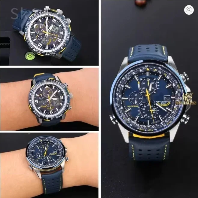 Reloj de Cuarzo para Hombre de Alta Calidad, Lujoso, Luminoso, Multifunción, Cronógrafo, Automático, de Acero Inoxidable