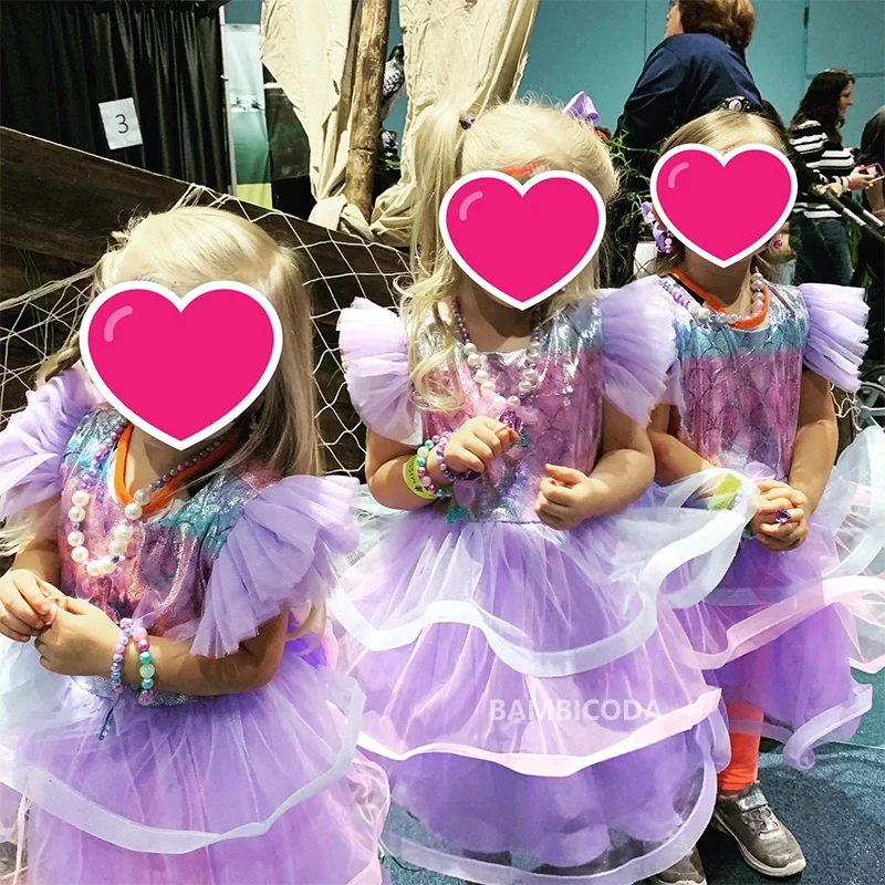 

☆YunCos 2024 Mermaid Summer Tutu Dress 's Princess New Year's Costume for Anime Clothes☆