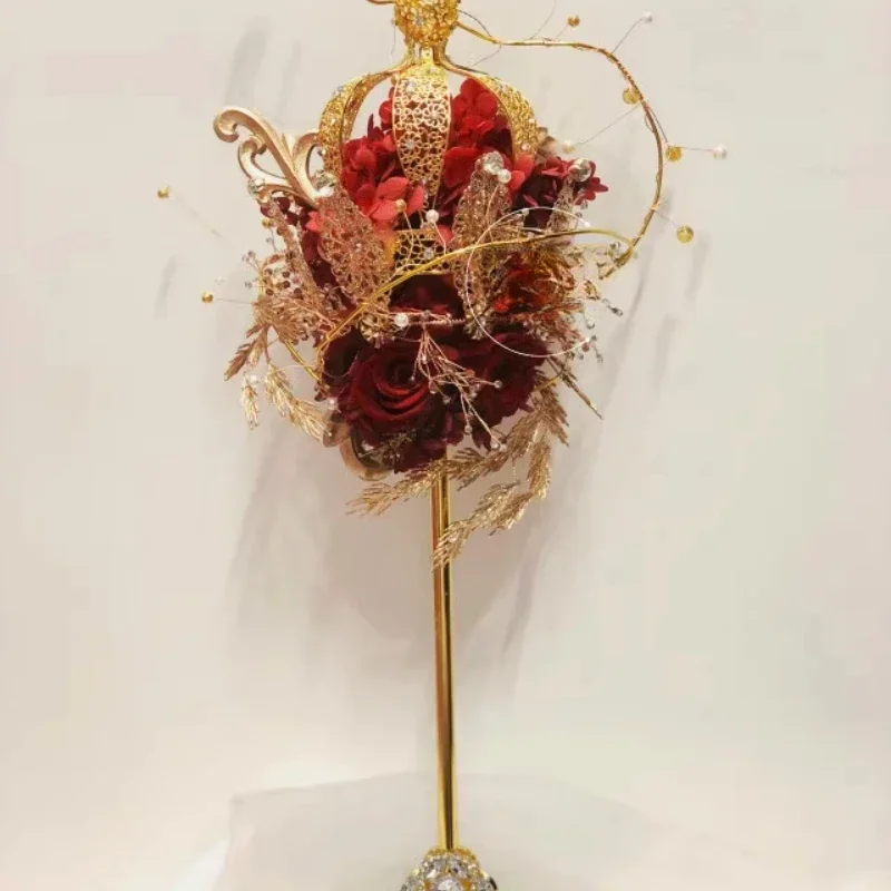 Bride's senior bouquet, scepter immortal flower hand, wedding gift