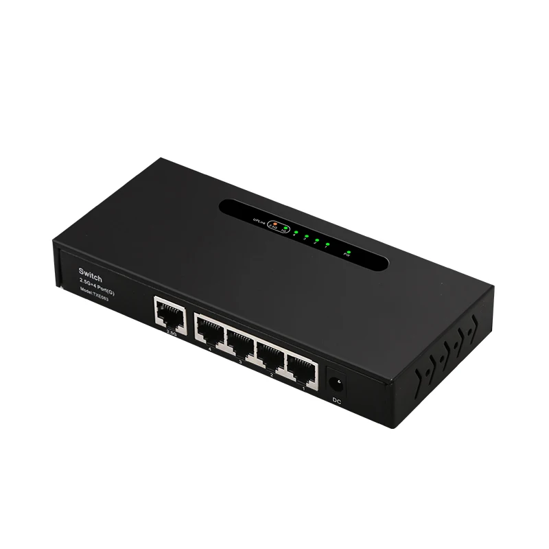 

4-портовый 10/100/1000 Мбит/с + 1-портовый неуправляемый Ethernet-коммутатор 2,5G 10/100/1000/2500 Мбит/с