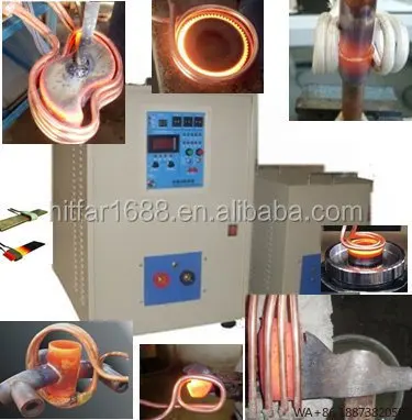 آلة تزوير 80 كيلو وات أوتوماتيكية عالية التردد للتدفئة التعريفي قضيب فولاذي معالجة الحرارة والمعادن #1