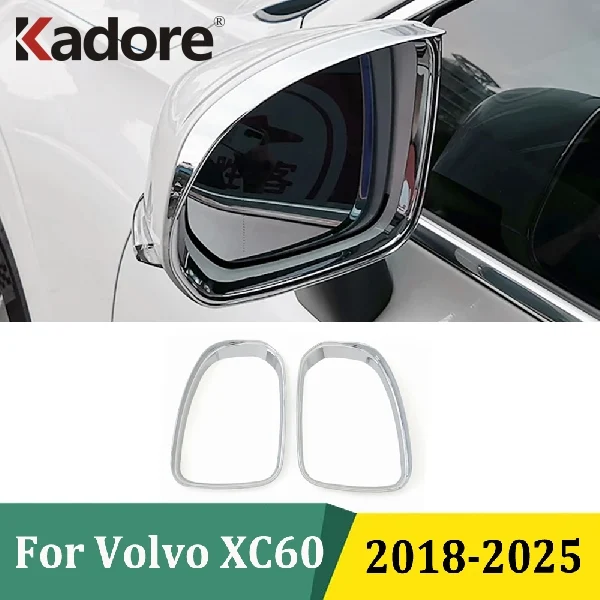 

Для Volvo XC60 XC 60 2018 2019 2020-2025 зеркало заднего вида на боковую дверь, защита от дождя, козырек, накладка, автомобильные наклейки, аксессуары