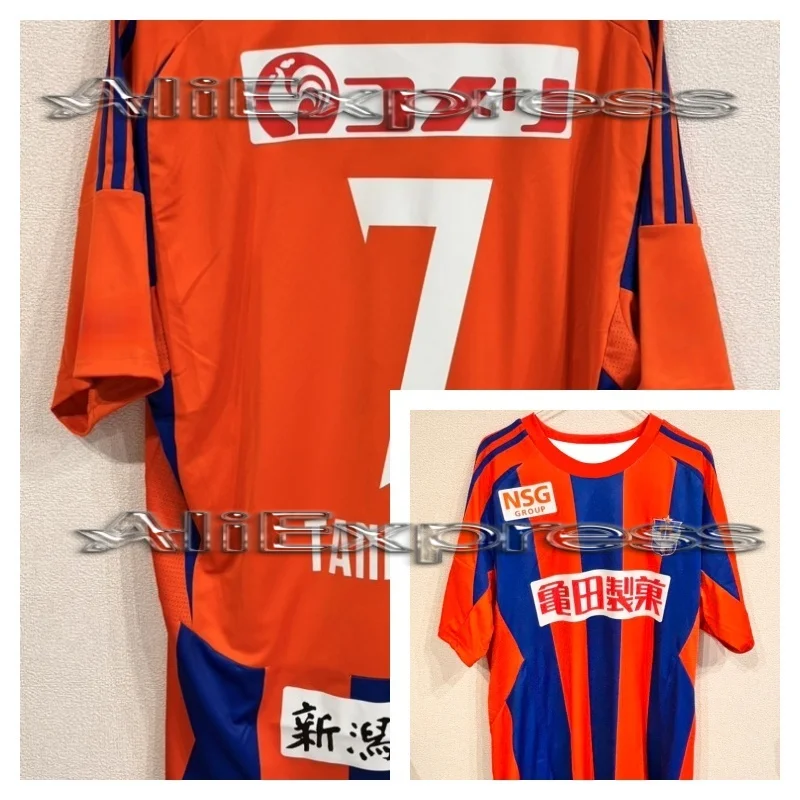 

2025 Hot Selling Japanese Football Jerseys Men's Clothing Niigata Jerseys Outdoor Quick Drying Breathable Sportswear, Moto Tee