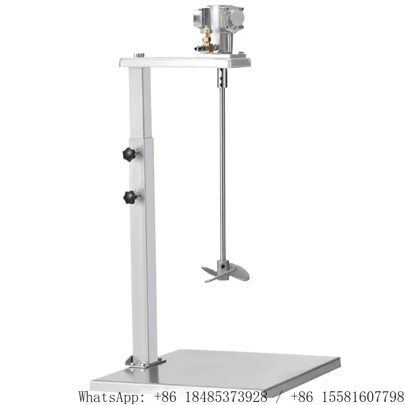 5 Gallon 60L Pneumatic Mixer Air Agitator Stirrer Blender Aluminum Alloy 1/8HP 2800RPM Industrial Liquid Paint Mixing Equipment