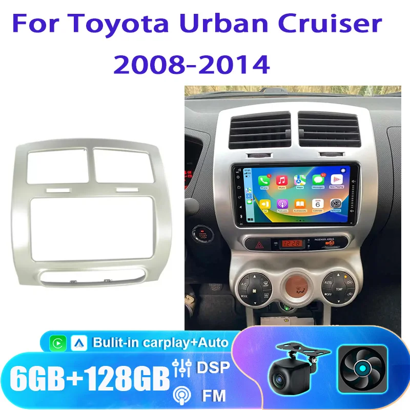 

7" For Toyota Urban Cruiser 2008-2014 Car Stereo Radio Apple Carplay Android Auto Head Unit Intelligent System Camera GPS WIFI
