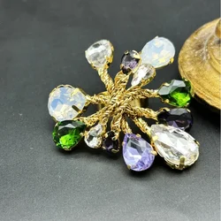 Vintage Bronze Plated with Real Gold Inlaid Heavy-duty Ring
