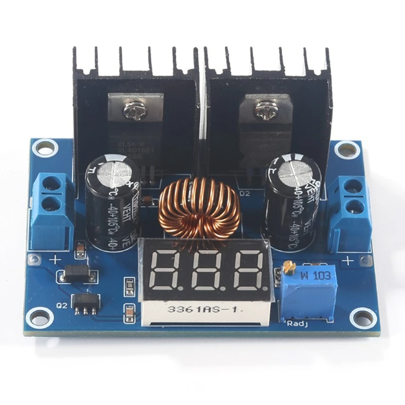 XL4016E1 DC Step-Down Module With Adjustable Output 8A DC-DC Regulator Board With Digital Display Module 4PCS