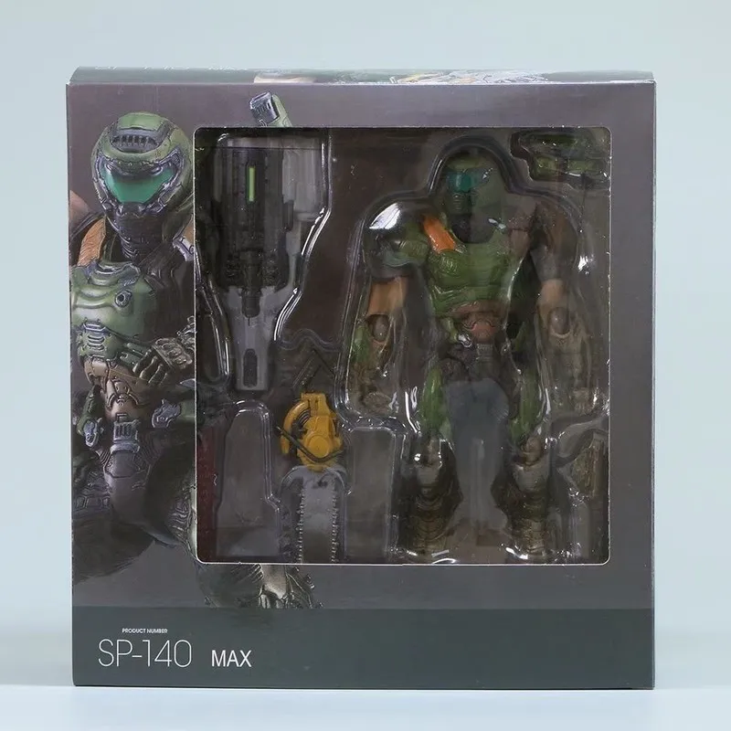 New Sp-140 Doom Slayer Action Figure - 16cm Movable Toy Model Statue For Collection Based On Doom Eternal Doom Guy Gift For Fans view 6