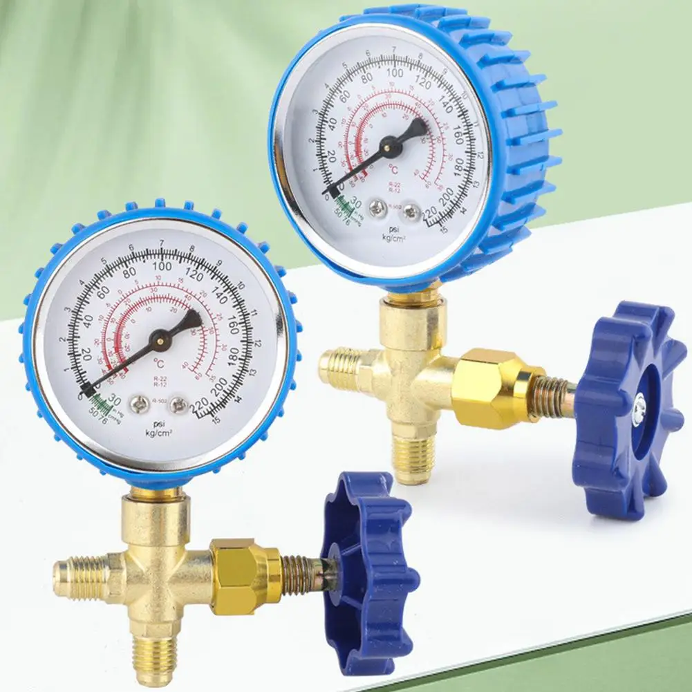 CT-466 Air Conditioner Liquid Filling Form Valve R22R134 Refrigerant Car Fluorine Filling Gauge Valve High And Low Pressure Gaug