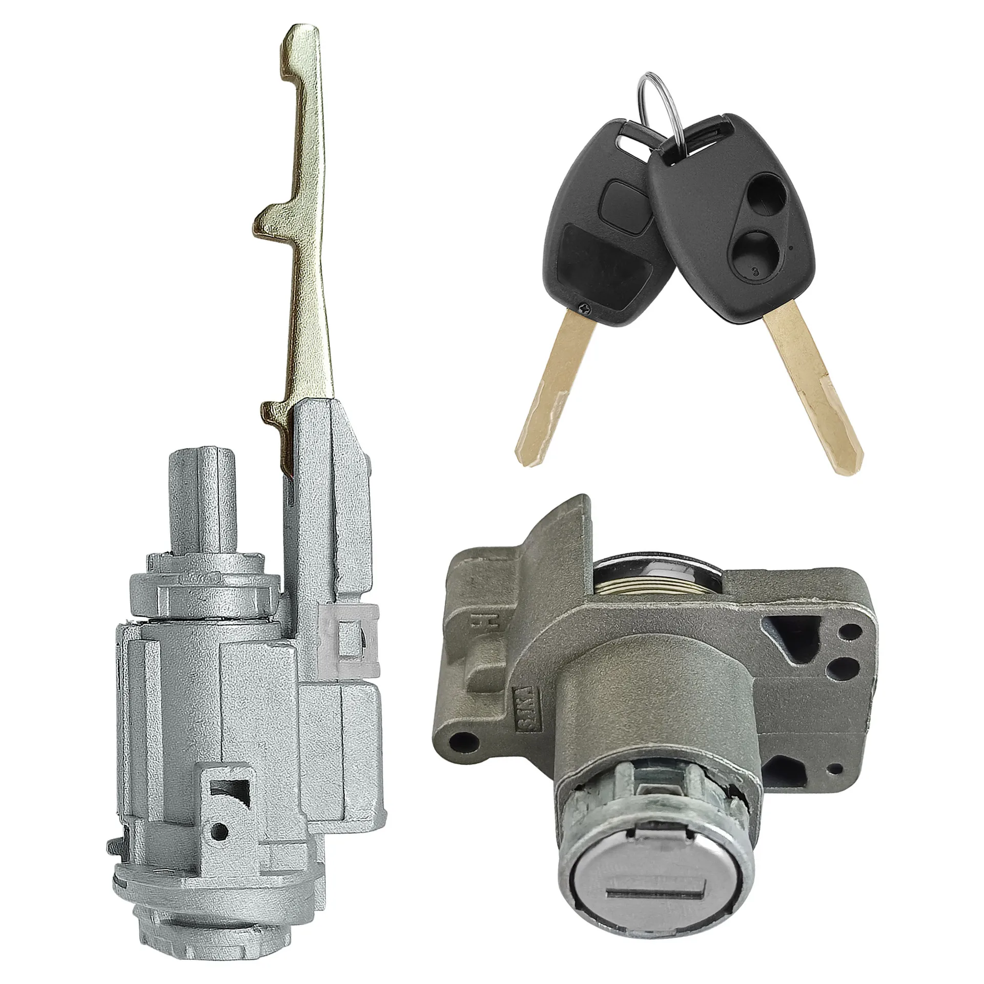 Suitable for Honda Civic 06-08 Models, Crv 07-11 Models, Fit 09-11 Models Ignition Switch Door Lock Cylinder 2-Hole Key