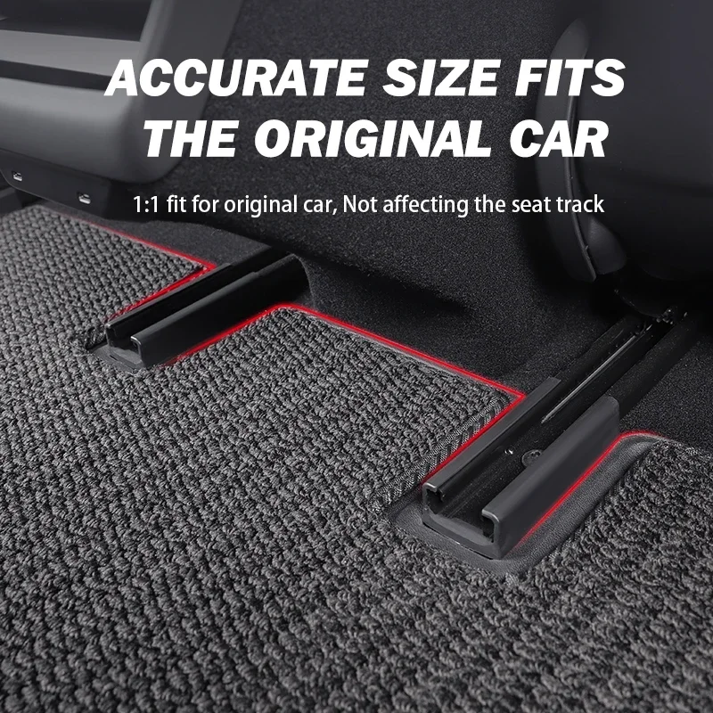 Herval For Tesla Floor Mat Model 3 Highland 2024 Car Foot Pads Black Carpet TPE All-weather Waterproof Anti-Slip Set Liner Mat