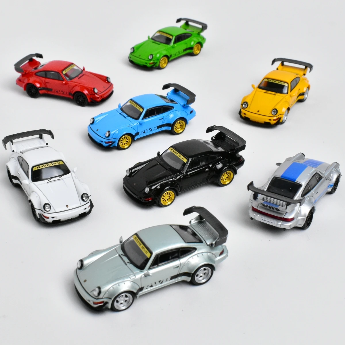 プラスチックスポーツカーモデル、ワイドボディ、mcマイクロシティ、1:87、自由奔放に生きる964、rwb