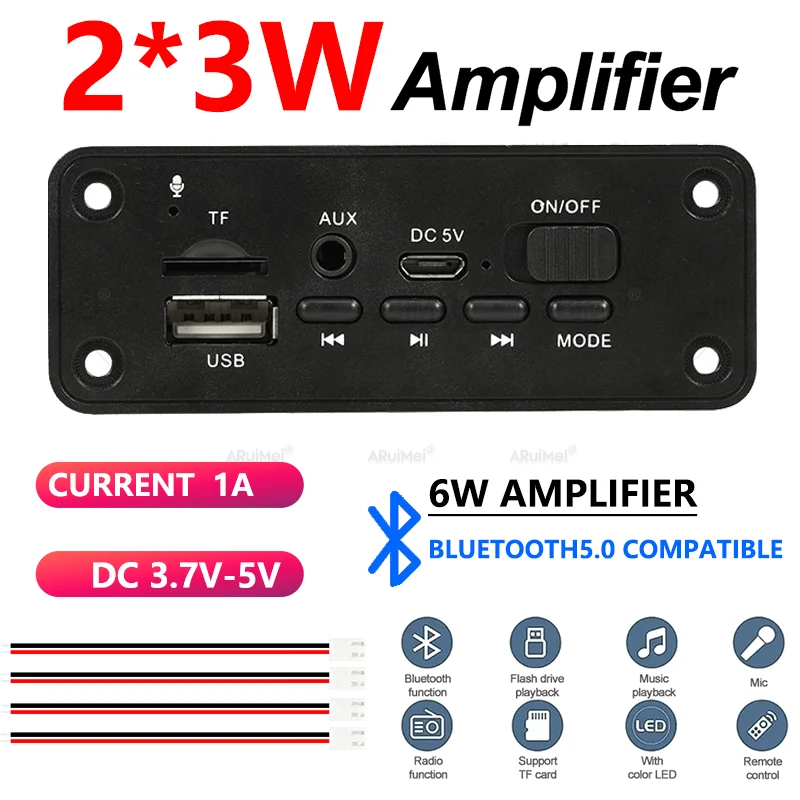 2X3W Mini Stereo Au…