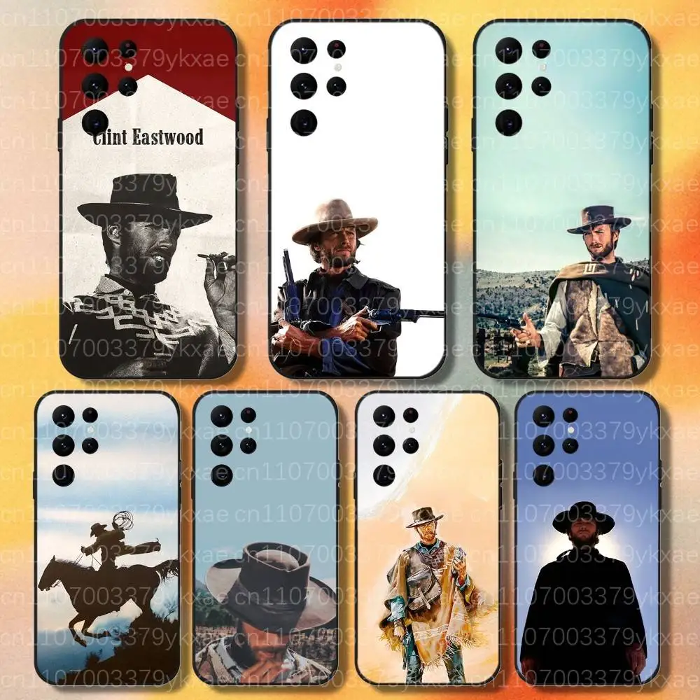 Clint Eastwood Cowboy HD Cover Phone Case For Samsung Galaxy S26,S25,S24,S23,S22,S21,Ultra Plus Protective Shell